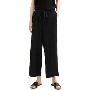 TOM TAILOR Denim Culotte damesbroek, 14482 - Deep Black, L