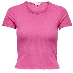 ONLY dames T-Shirt Onlemma S/S Short Top Noos Jrs,fuchsiapaars,XL