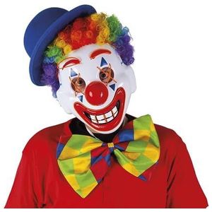 Rubies Happy Clown masker met licht, wit, rood, blauw, (S5175)