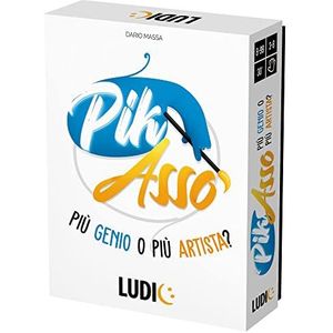Ludic Pik-Asso It53511 Gezelschapsspel voor het gezin voor 3-8 spelers, Made in Italy