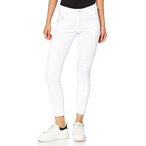 Mavi Adriana Ankle Jeans voor dames, wit (White Washed Denim 28642), 26W