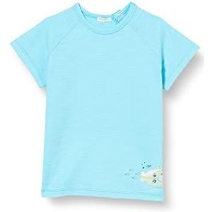 United Colors of Benetton T-shirt voor kinderen, turquoise 31 m, 56 cm
