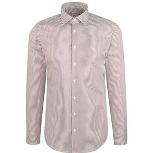 Seidensticker 845080, shaped fit lange mouwen businesshemd, 44, rood, 44