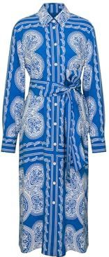 Seidensticker - Blousejurk - Blauw - Viscose