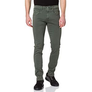 Replay Anbass Hyperflex Colour Xlite heren Jeans , 030 Military Green.., 27W / 32L