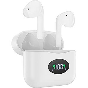 Bluetooth hoofdtelefoon, sport-hoofdtelefoon, Bluetooth 5.1, met stereo-hoofdtelefoon, waterdicht, IPX6, met HD-microfoon, geïntegreerd, draadloos, Bluetooth, ruisonderdrukking, 61-6