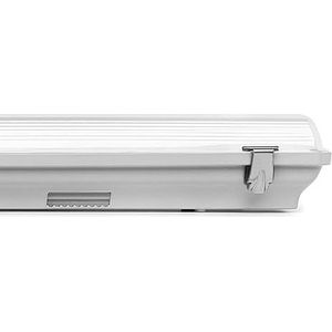 Brightium IP65 voor twee 18 W 120 cm led-buizen, ideaal voor vochtige ruimtes, hoge efficiëntie en duurzaamheid, perfect voor de verlichting van industriële en commerciële oppervlakken.