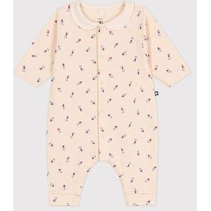 Lange katoenen jumpsuit voor baby PETIT BATEAU vanille