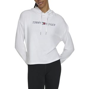 Tommy Hilfiger Klassieke Core Pique-polo met korte mouwen voor dames (standaard en grote maten), Wit, L