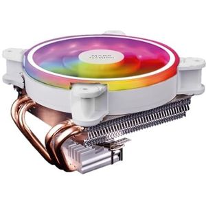 levitantes RGB-ventilator 140 W, hoge efficiëntie, wit design, ideaal voor pc-koeling en esthetische verbetering van behuizingen.