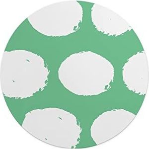 Questo Casa, Ronde digitaal bedrukte muismat, antislip onderkant, voor kantoor en thuis, diameter: 22 cm