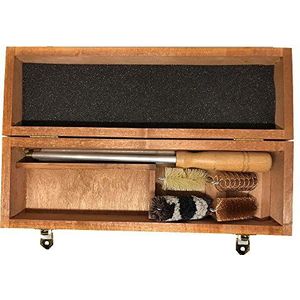 HEADSHOT Reinigingskoffer, 12 gauge, bestaande uit een driedelige drumsticks van hout en een set van nylon, koper en wol, voor volwassenen, uniseks, mix, eenheidsmaat
