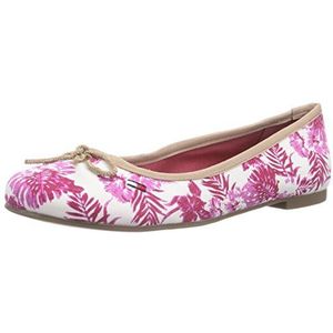 Tommy Jeans Allen 11e, Gesloten ballerina's voor dames, Roze Roze Peem Print 845