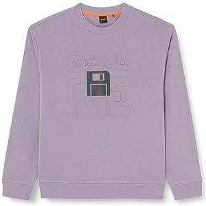 BOSS Heren Weiridescent, Medium Purple511, XL