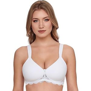 Susa Beugelloze beha voor dames, wit (wit 003), 80D