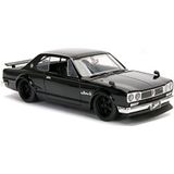 Jada 1:24 Brian's 1971 Skyline 2000 GT-R-zwart, metaal, één maat