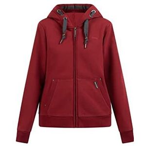 yuka Dames sweatjack 34613743-YU01, donkerrood, L, donkerrood, L