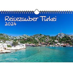 Reismagie Turkije DIN A4 kalender voor 2024 Ankara Istanbul Side vakantie strand zee - Seelenzauber