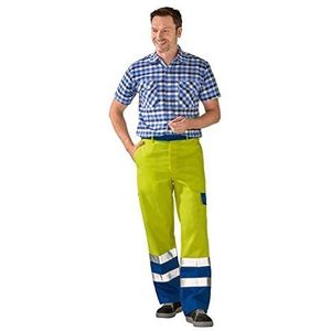 Planam Broek Major Protect, maat 50, waarschuwingsgeel/korenblauw/meerkleurig, 5222050