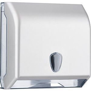 Mar Plast A69511SAT papieren handdoekdispenser, satijn, 290 x 120 x 295 mm