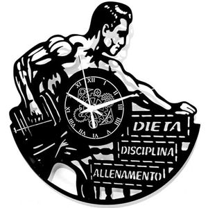 Instant Karma Clocks Vinyl Wandklok Cadeau Idee Vintage Handgemaakte Workout Gym Fitness Gym