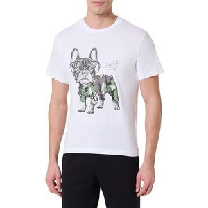 Replay M6677 T-shirt, 001 wit, M heren