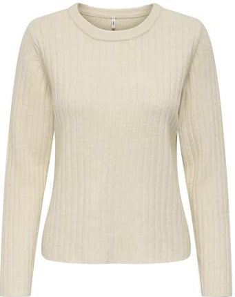 ONLY - OnlJeanett Life Ls Rib O-Neck Cc KNT - Trui - Berk