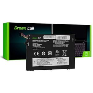 Green Cell L17C3P51 L17L3P51 L17M3P51 L17M3P52 Accu voor Lenovo ThinkPad E480 E485 E490 E495 E580 E585 E590 E595 Laptop (4100mAh 11.1V zwart)