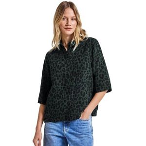 Street One - A345610 - Damesblouse - Groen - Chiffon - 3/4 Mouwen