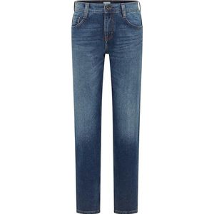 MUSTANG - Denver - Straight Jeans - Middenblauw - 100% Katoen