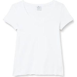 Champion Legacy Minimalist Resort W - Regular S/S V-hals T-shirt, wit, M dames SS24, Wit, M