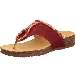 THINK! Julia Duurzame teenslippers voor dames, 5000 Cherry Combi, 41 EU