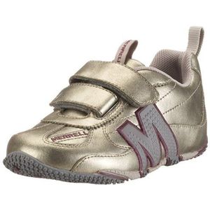 Merrell RELAY Drive Strap Kids/Platinum/Platinum, Unisex - sneakers voor kinderen, goud, goud, 28 EU