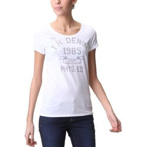 Tommy Hilfiger Dames T-Shirt Slim Fit, 1657609844/ Cassandra cn tee s/s