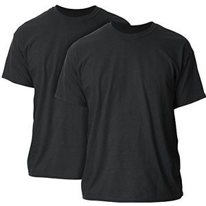 Gildan Ultra katoenen T-shirt voor volwassenen, stijl G2000, multipack, Zwart (2-pack), XL