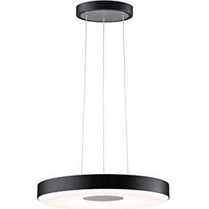 Paulmann 79779 LED-hanglamp Smart Home Zigbee Puric Pane 400mm 1200 lm/700 lm 11/7W in hoogte verstelbaar dimbaar zwart, grijs kunststof, metaal 2700K