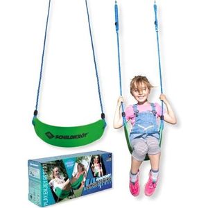 Schildkröt® Jungle Swing, kinderschommel met elastische zitting, zachte schommel, Jungle Line accessoires, bevestiging aan elk schommelframe
