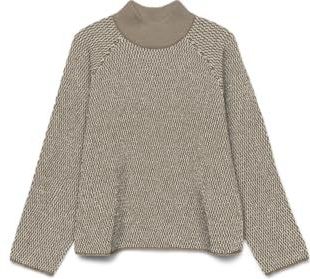 Regular fit gebreide pullover met all-over motief, model 'FELIZE'