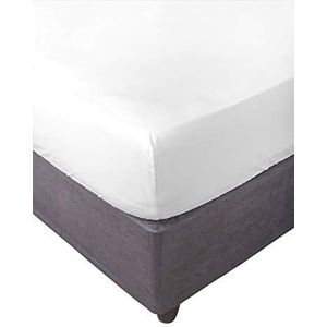 Miracle Home. Hoeslaken 100% geborstelde microvezel, elastisch, anti-pilling. 180X200. Bed 180. Wit