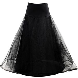 HIMRY Reifrock Petticoat Elastisch 1 ring met punt, one size voor maat 32 tot maat 42, onderrok crinoline vintage retro voor bruiloftjurk baljurk housekjurk avondjurk bruidsjurk, KXB0019