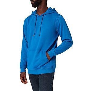 Urban Classics Heren capuchontrui Basic Terry Hoody mannen capuchon sweatshirt verkrijgbaar in vele kleuren, maten S - 5XL, Sporty Blue., XXL