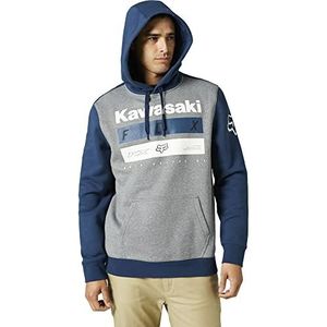 Fox Racing Heren Kawasaki pullover fleece capuchon-sweatshirt, donker indigoblauw, medium