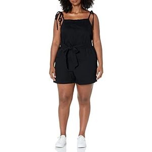 City Chic Women's Apparel Dames City Chic oversized korte stropdas overall shorts, zwart, 50 Meer, zwart, 46