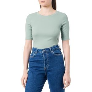 s.Oliver T-shirt voor dames met korte mouwen, groen 34, groen, 34