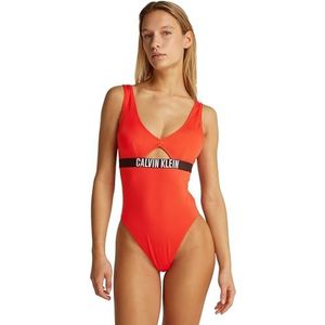 Calvin Klein Badpak voor dames, Rood (Flaming Chili), S, Rood (Flaming Chili), S