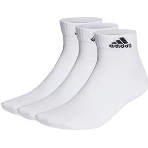 adidas Thin and Light 3 Pairs Enkelsokken, White/Black, XS