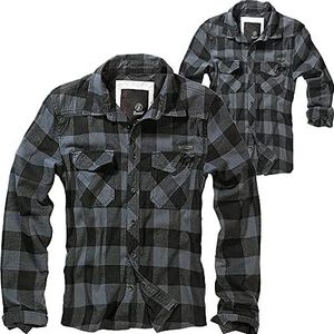 Brandit Check Shirt Overhemd heren, zwart-grijs, 6XL