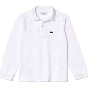 Lacoste Poloshirt met lange mouwen, regular fit, uniseks, kinderen, Wit, 12 Maanden