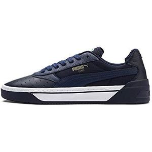 Puma Cali-0 Low-Top Sneakers voor volwassenen, uniseks, Blauwe Peacoat Puma Witte Peacoat, 45 EU