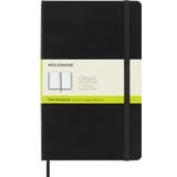 Moleskine QP062 Classic Notebook, Large Plain, Hard Cover, 13x21 cm, Zwart